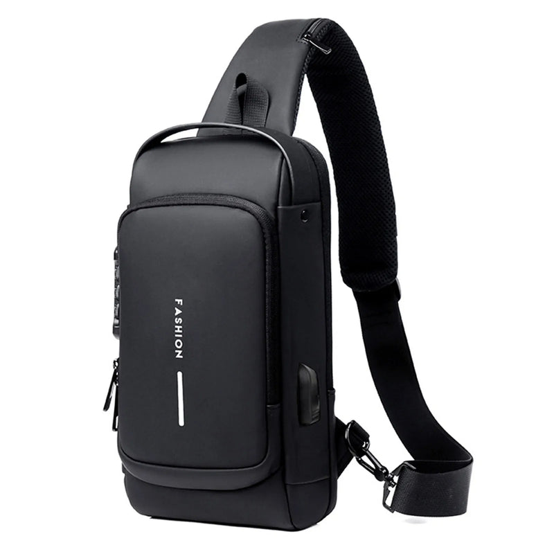 Mochila Anti-Furto com Senha USB Slim Bag