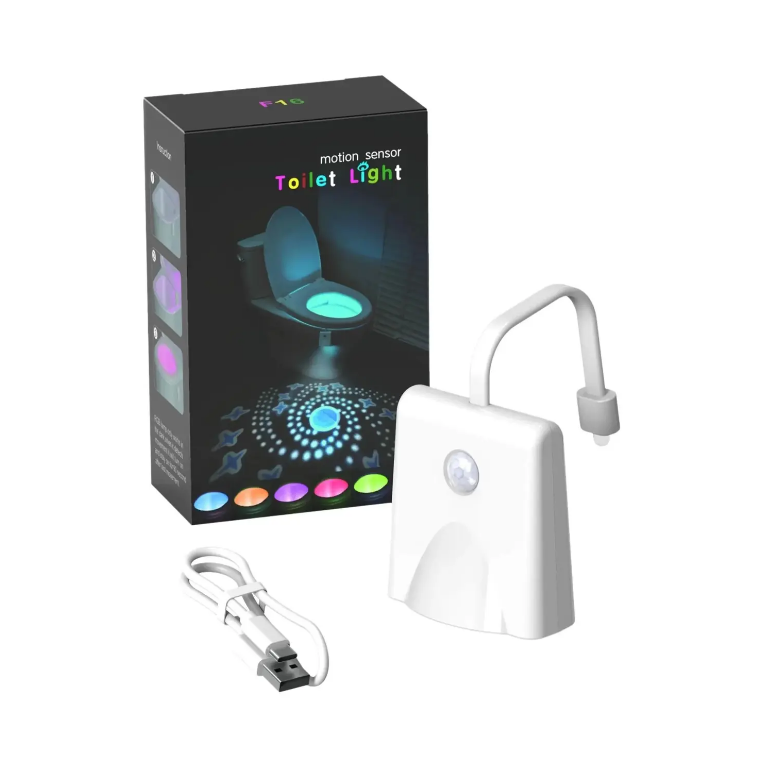 Led Night Sanitário com Sensor - USB Recarregável (In/Out)